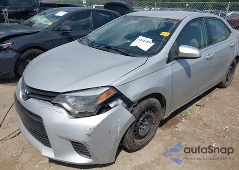 2016 Toyota Corolla Le из США, поврежденный, VIN 2T1BURHE9GC527763
